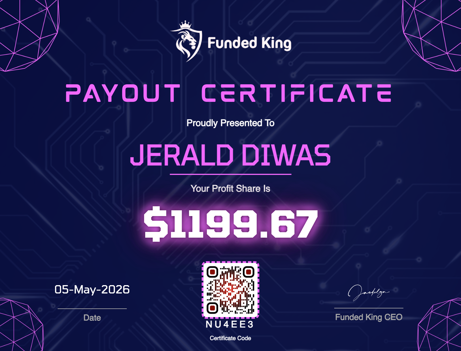 Trader Certificate